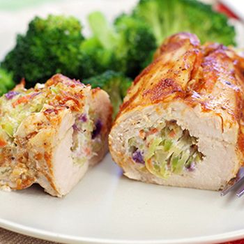 Cheesy BBQ Chicken Rollups