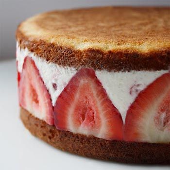 Instant Strawberry Ice Cream Cake