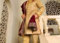 Golden Sherwani by Shameel Khan 6