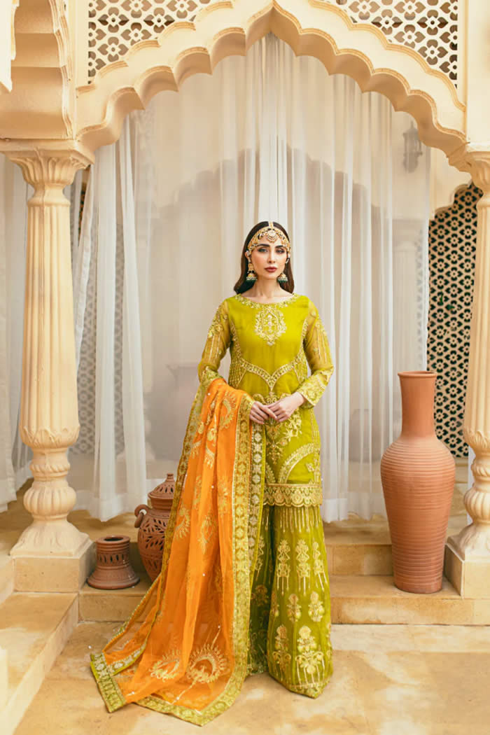 Trendy Mehndi Dress